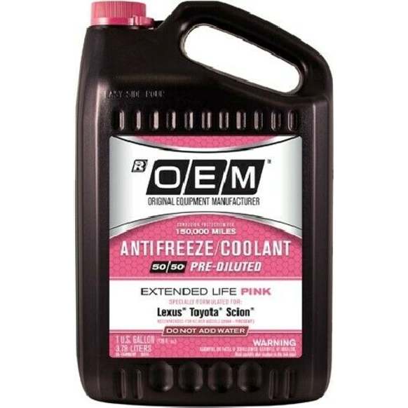 86-184POEMT OEM Extended Life Pink Series Coolant/Antifreeze 1 Gallon Sold individually