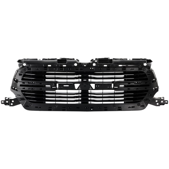 2022 Ram 1500 Big Horn - Grille, Black Shell with Gray Insert, Type 1, For Models Without Surround View Camera, CAPA Certified
