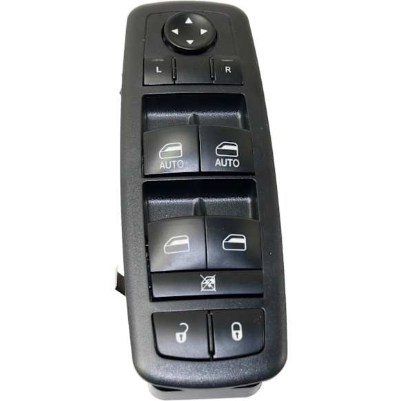 2013 Dodge Charger - Front, Driver Side Window Switch, With Driver and Passenger Auto Down, Black