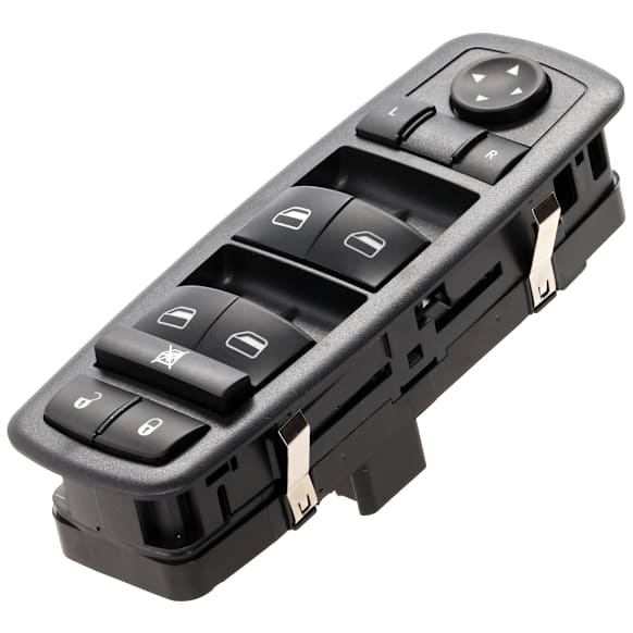2014 Dodge Dart - Front, Driver Side Window Switch, Without One Touch Window Open/Close, Black