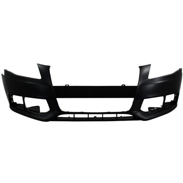 Front Primed Bumper Cover, Sedan/Wagon, For Models Without S-Line Package, Without Parking Aid Sensor Holes, Without Headlight Washer Holes