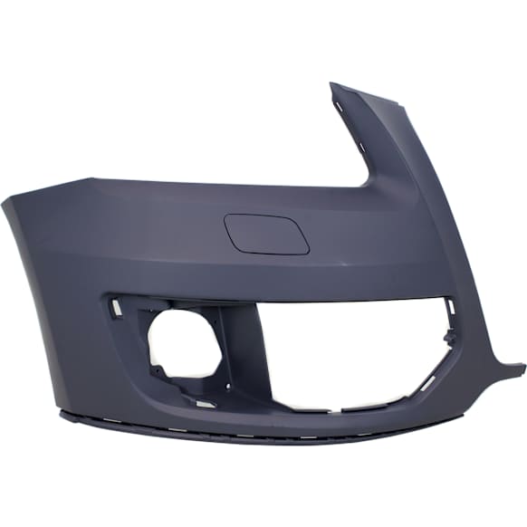 Front, Passenger Side Primed Bumper Cover, For Models Without S-Line Package, Without Parking Aid Sensor Holes