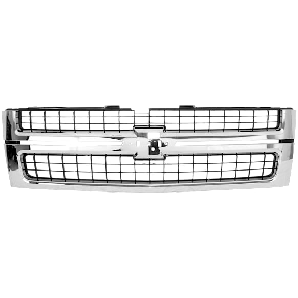 2009 Chevrolet Silverado 2500 HD - Grille, Chrome Shell with Textured Black Insert