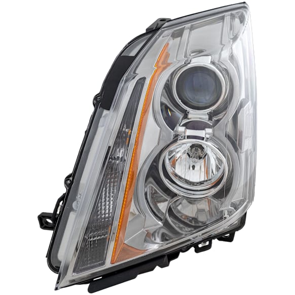 2009 Cadillac CTS - Driver Side Halogen Headlight, With bulb(s), For Models Without Performance Collection Package, OE Replacement