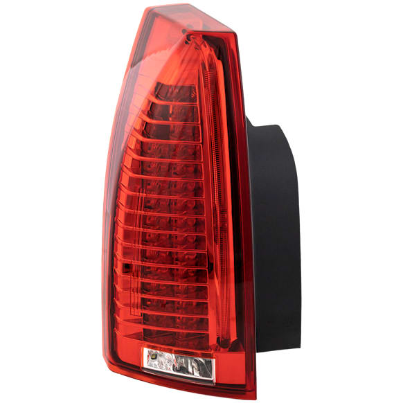 2008-2014 Cadillac CTS - Driver Side Tail Light, with Bulb, Halogen, Clear and Red Lens, Sedan, 2nd Gen, CAPA CERTIFIED