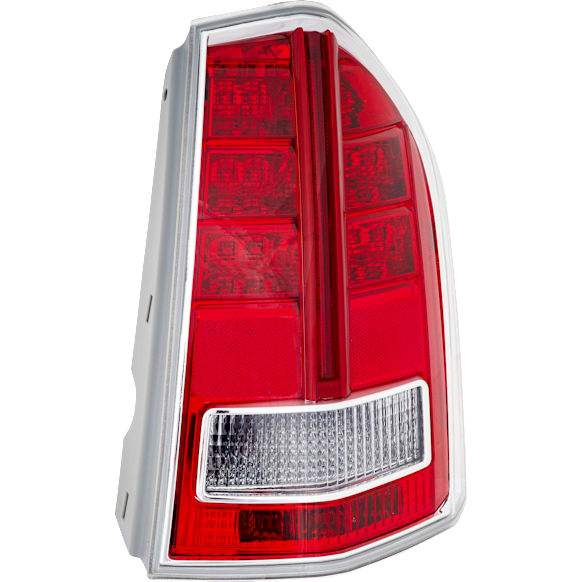 2013-2014 Chrysler 300 - Passenger Side Tail Light, with Bulb, Halogen, Clear and Red Lens, CAPA CERTIFIED