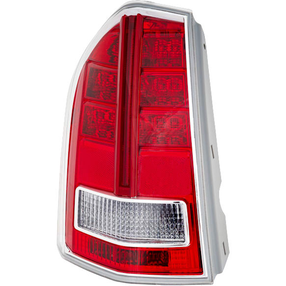 2013-2014 Chrysler 300 - Driver Side Tail Light, with Bulb, Halogen, Clear and Red Lens