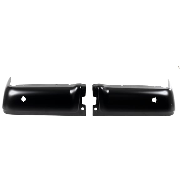 2010 Ford F-150 FX4 - Step Bumper, Styleside, For Models With Rear Object Sensor Holes, Powdercoated Black, Face Bar Only; With pad provision, Without mounting bracket(s)