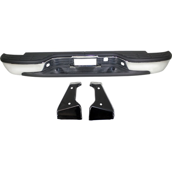 Step Bumper, Chrome Face Bar and Pads With mounting bracket(s)