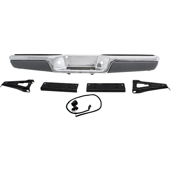 1999 Dodge Dakota - Step Bumper, Chrome, Face Bar and Pads, With mounting bracket(s)