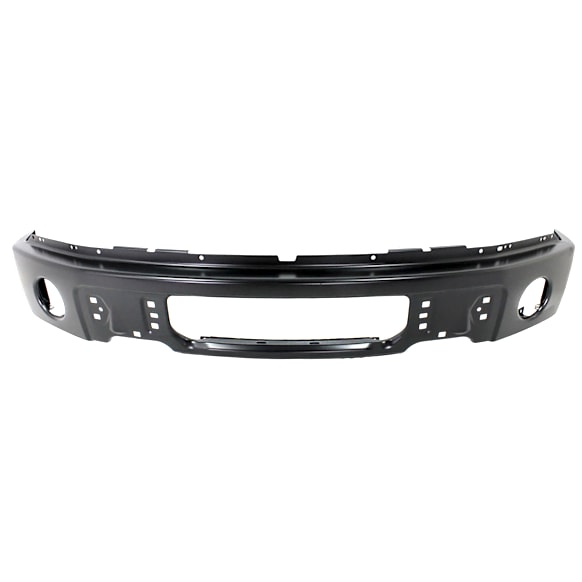 Front Bumper, Powdercoated Black, Without Mounting Brackets
