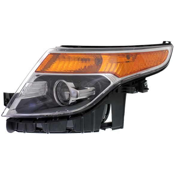 2015 Ford Explorer - Driver Side Halogen Headlight, With bulb(s), OE Replacement