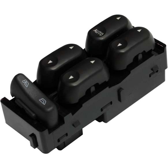 2002 Ford Explorer - Front, Driver Side Window Switch, 4-Door, Black, 5 Buttons