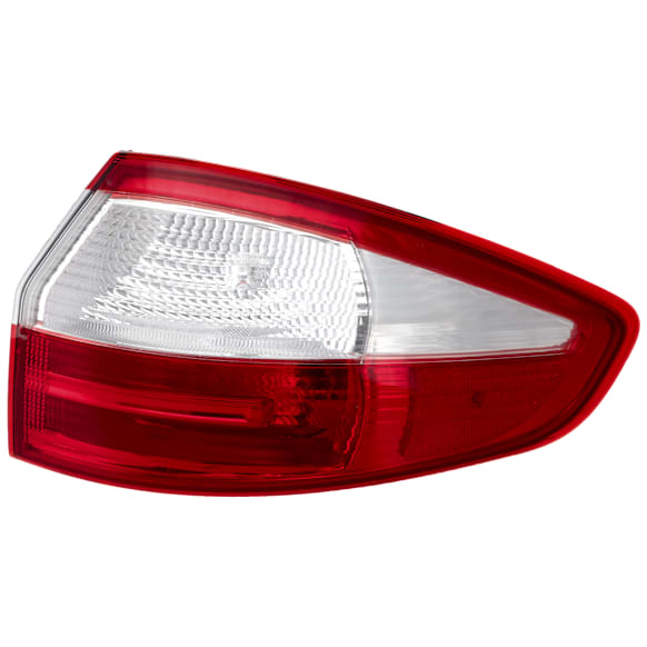 2017 Ford Fiesta - Passenger Side, Outer Halogen Tail Light, With bulb(s), Sedan, Mounts on Body, OE Replacement