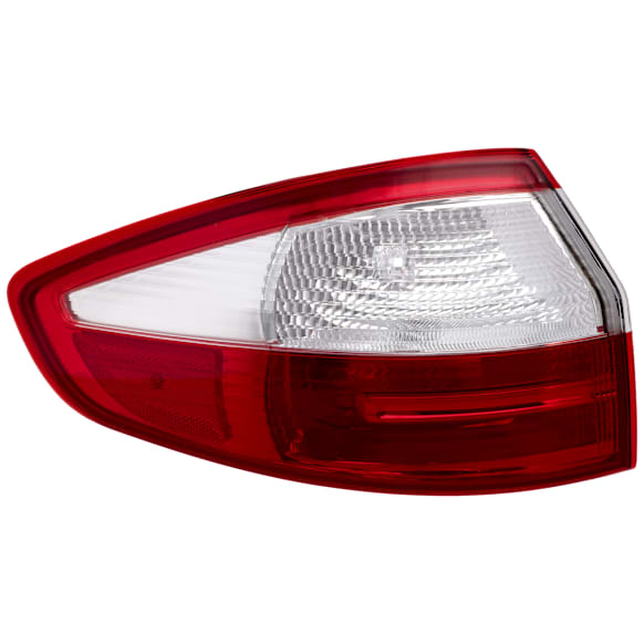 2017 Ford Fiesta - Driver Side, Outer Halogen Tail Light, With bulb(s),  Mounts on Body, OE Replacement, Sedan