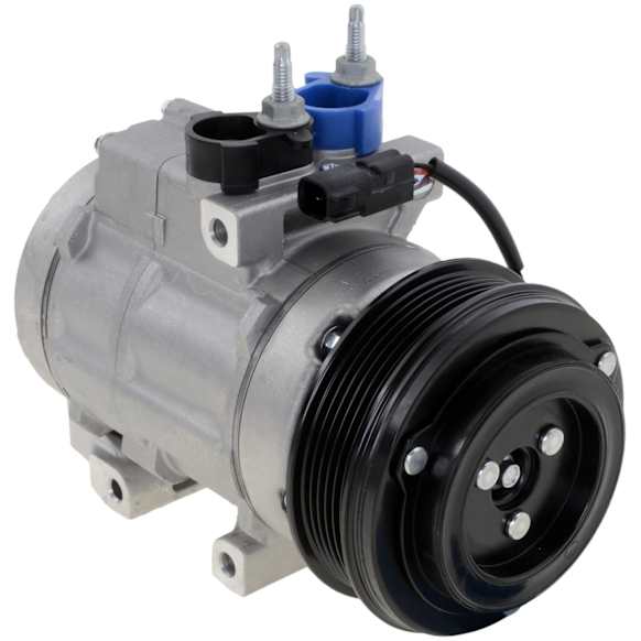 2008 Ford Explorer Sport Trac - A/C Compressor, For Models With FS20 Compressor Type, With Rear AC, With Clutch, 6-Groove Pulley, 8 Cyl 4.6L