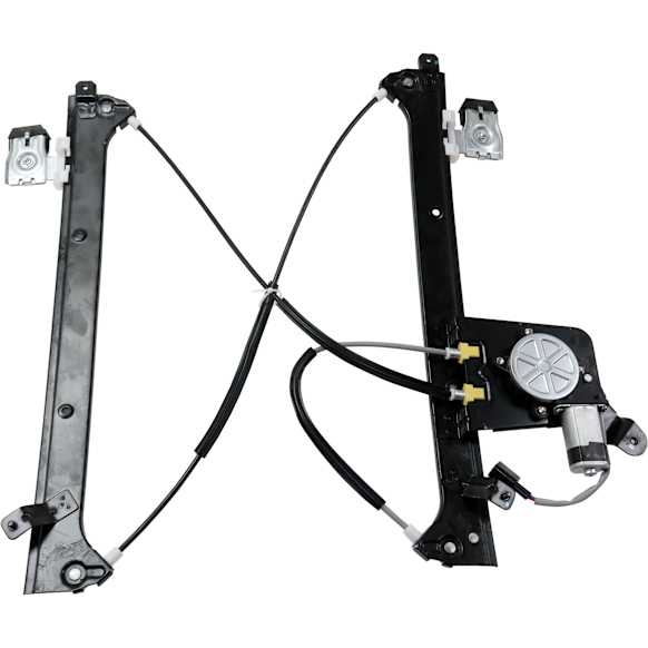 Rear, Driver Side Power Window Regulator, With Motor