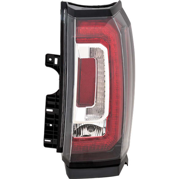 Passenger Side Tail Light, with Bulb, LED, Clear and Red Lens