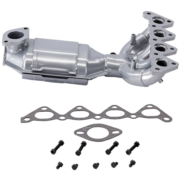 Front Catalytic Converter, Federal EPA Standard, 46-State Legal (Cannot ship to CA, CO, NY or ME), With Integrated Exhaust Manifold, 1.8L/2.0L Engs