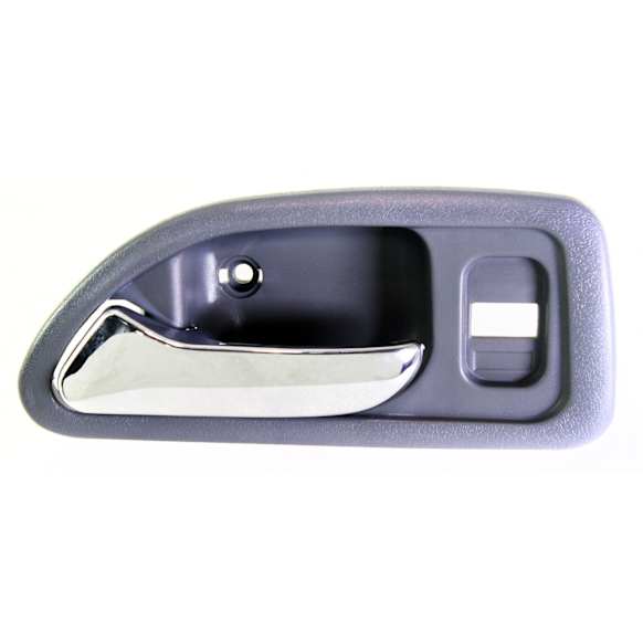 1994 Honda Accord - Front, Driver Side Gray bezel with chrome lever Interior Door Handle, With Door Lock Hole, Sedan