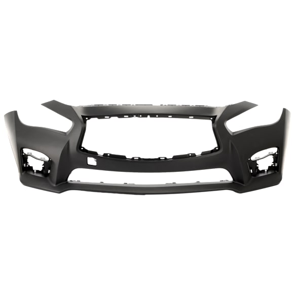 Front Primed Bumper Cover, Sport Model, Without Parking Aid Sensor Holes