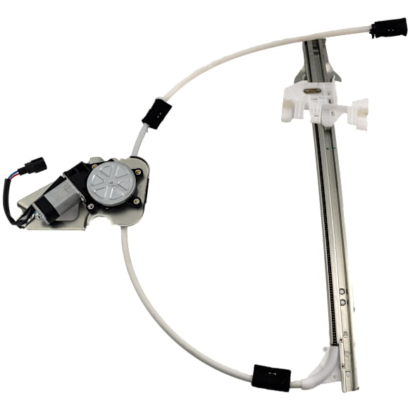 2007 Jeep Liberty Limited - Front, Passenger Side Power Window Regulator, With Motor, Regulator Attaches Directly To Window Glass, With Locator Pin And Hole, Production Date From February 25 2006