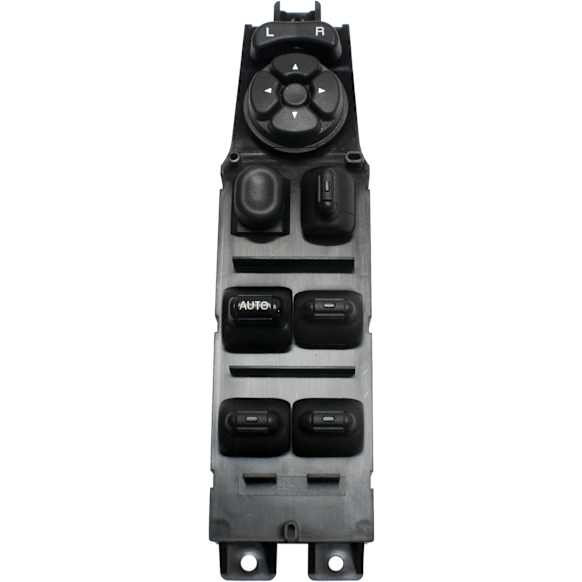 2000 Jeep Cherokee - Front, Driver Side Window Switch, 4-Door, Black, 11 Buttons