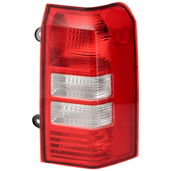 Passenger Side Tail Light, with Bulb, Halogen, Clear and Red Lens