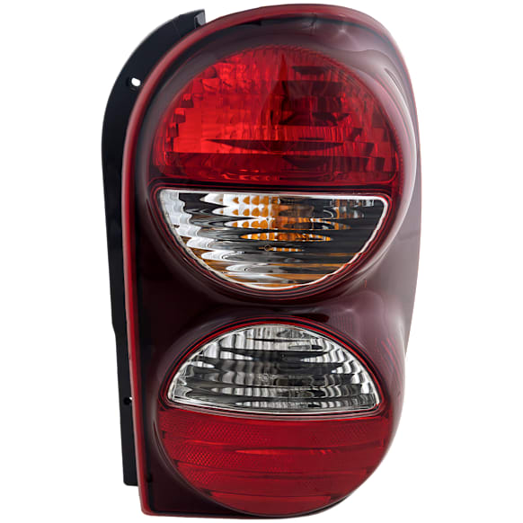 Passenger Side Tail Light, with Bulb, Halogen, Clear and Red Lens, Without Tail Lamp Guard, Except Renegade Model
