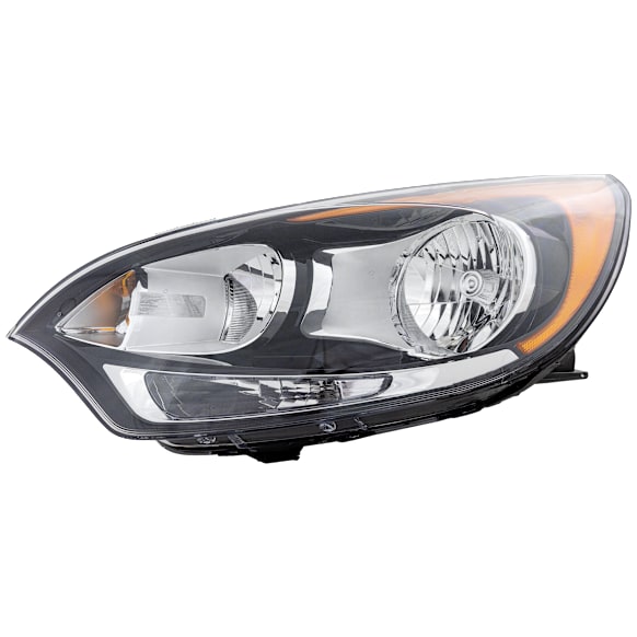 2013 Kia Rio - Driver Side Halogen Headlight, With bulb(s), Hatchback, OE Replacement