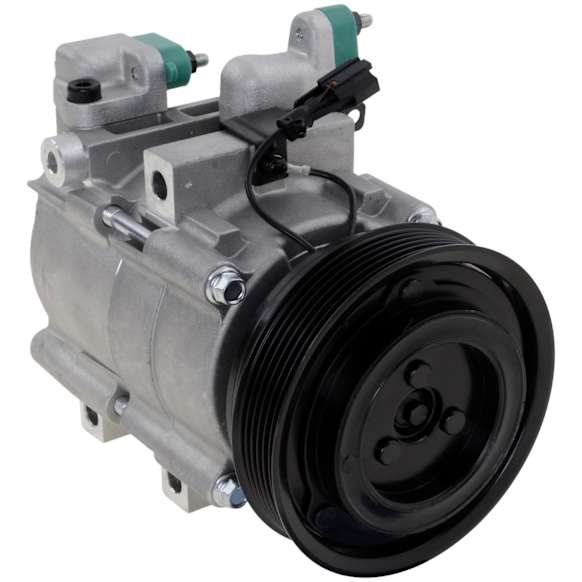 2007 Hyundai Tucson Limited - A/C Compressor, May Require Use of OEM Manifolds, With Clutch, 6-Groove Pulley, 6 Cyl 2.7L