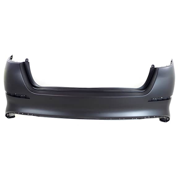 Rear Primed Bumper Cover, Except Hybrid Model, USA Built Vehicles, Without Parking Aid Sensor Holes, CAPA Certified
