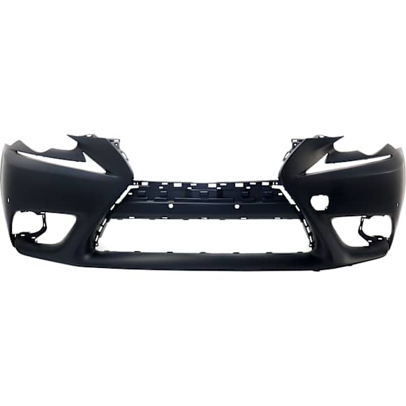 2015 Lexus IS250 Base - Front Primed Bumper Cover, For Models Without F Sport Package and Headlight Washer Holes, With Park Distance Control Sensor Holes, CAPA Certified