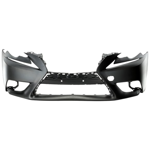 2015 Lexus IS250 - Front Primed Bumper Cover, For Models Without F Sport Package, Headlight Washer Holes and Park Distance Control Sensor Holes, CAPA Certified