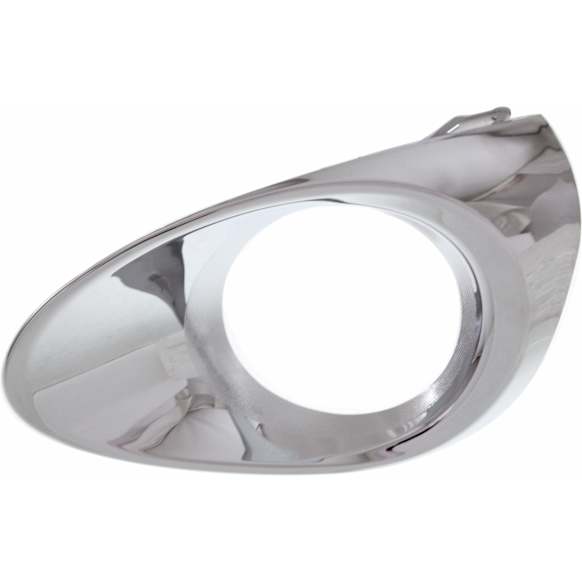 Front, Passenger Side Fog Light Trim, Chrome, Base Model, with out F Sport Package