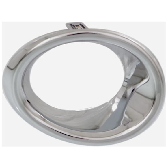 Front, Driver Side Fog Light Trim, Chrome, Ring Bezel, Base Model