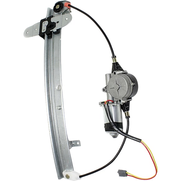 Rear, Passenger Side Power Window Regulator, With Motor