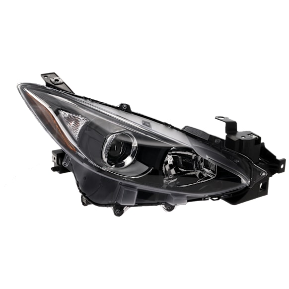 2016 Mazda 3 - Passenger Side Halogen Headlight, With bulb(s), OE Replacement