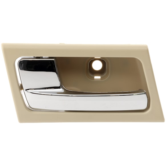 2003-2011 Mercury Grand Marquis - Front or Rear, Driver Side Interior Door Handle, Beige Bezel with Chrome Lever, Without Door Lock Hole, 8 Cyl., 4.6L Engine