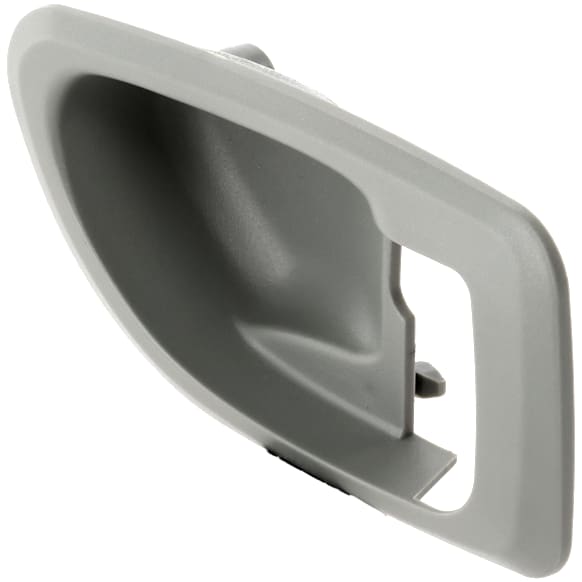 Front or Rear, Passenger Side, Interior, Door Handle Trim, Plastic, Gray