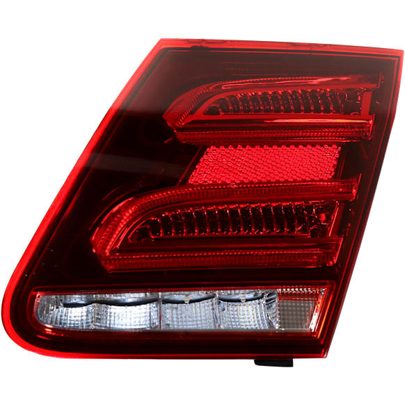 Passenger Side, Inner Tail Light, with Bulb, LED, Clear and Red Lens, E-Class, Sedan