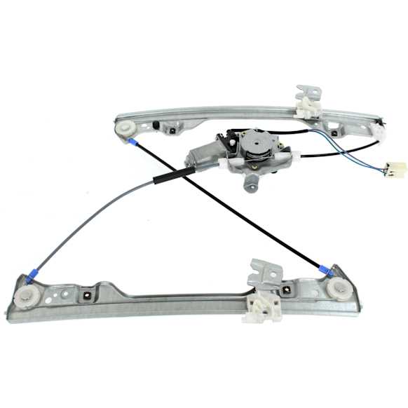 Front, Passenger Side Window Regulator, Power, Without Auto Up/Down Feature, 2-Pin Connector