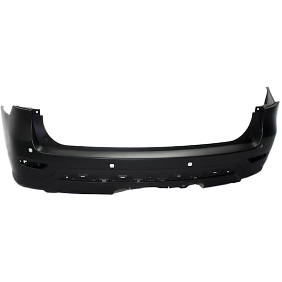 2013 Nissan Pathfinder S - Rear Primed Bumper Cover, For Models With Object Sensor and Towing Hitch, CAPA Certified