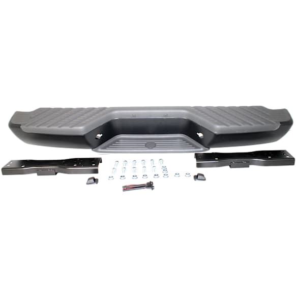 Step Bumper, Powdercoated Black Face Bar and Pads With mounting bracket(s)