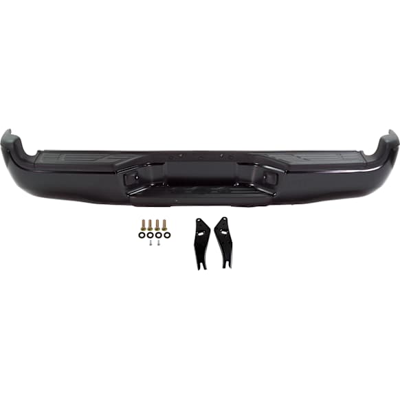 Step Bumper, Powdercoated Black Face Bar and Pads With mounting bracket(s)
