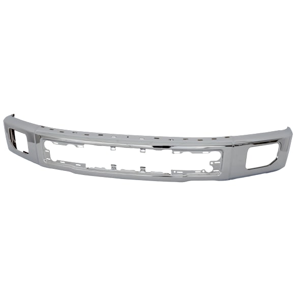 2015 Ford F-150 - Front Bumper, For Models Without Side Cover Holes, Chrome