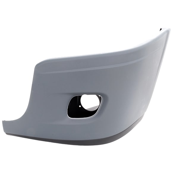 2021 Freightliner Cascadia 126 - Front, Driver Side Bumper, For Models With Fog Lights, Powdercoated Gray