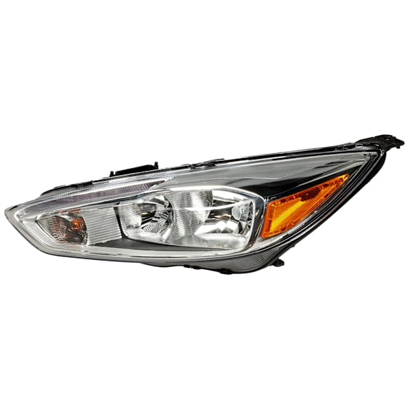 2017 Ford Focus - Driver Side Halogen Headlight, With bulb(s), OE Replacement