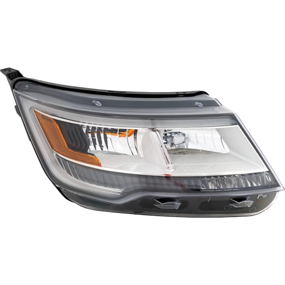 2018 Ford Explorer - Passenger Side Halogen/LED Headlight, Without bulb(s), Production Date To April 4 2018, OE Replacement, CAPA Certified