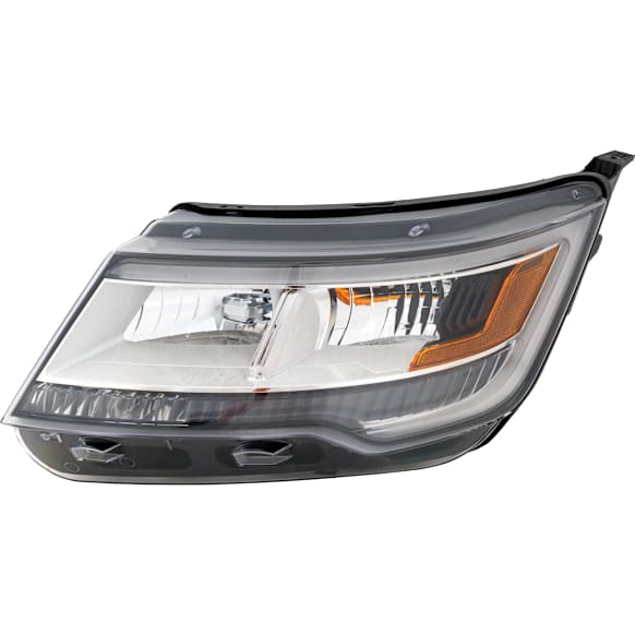 Driver Side Headlight, without Bulb, Halogen/LED Combo, Clear Lens, with LED Signature Lighting, CAPA Certified